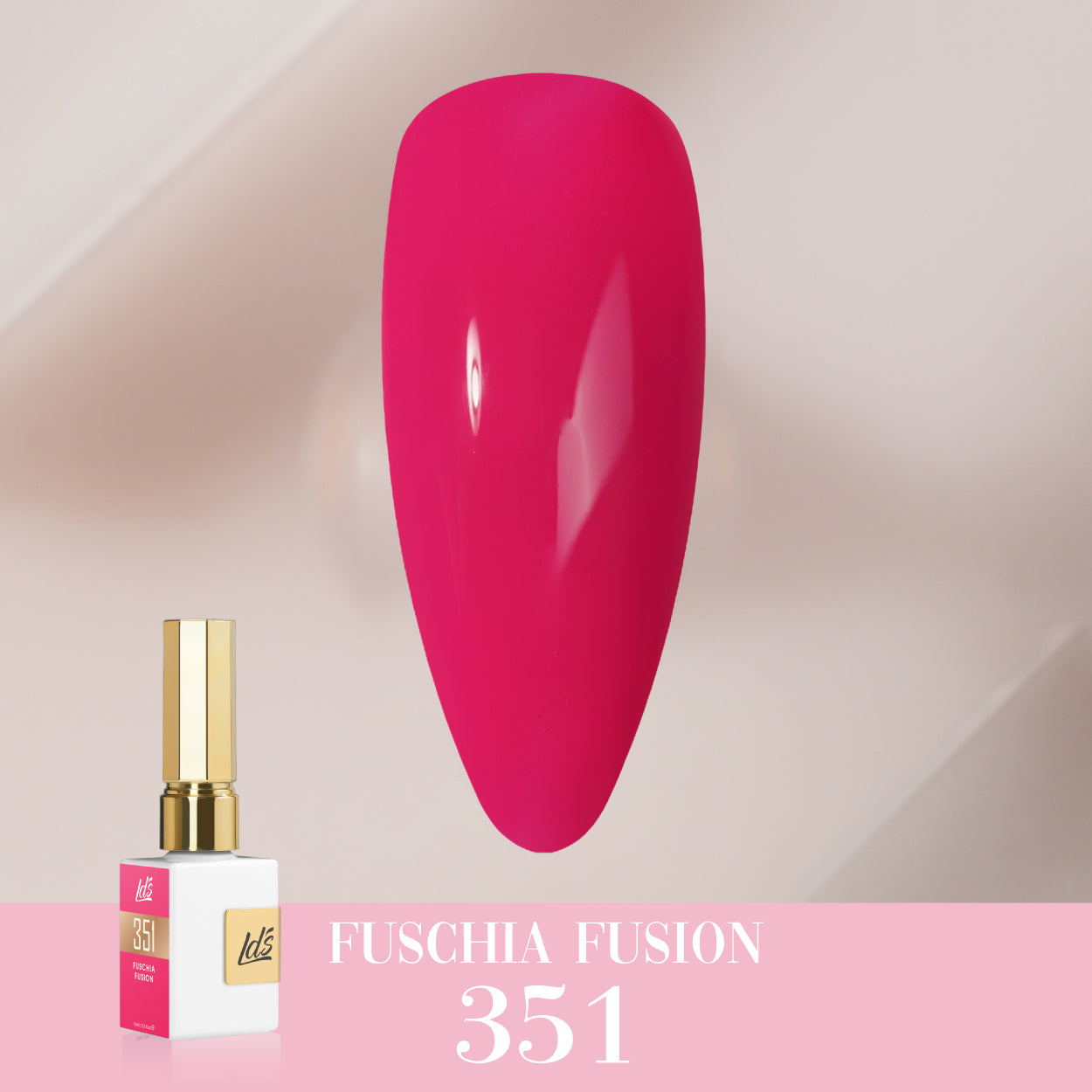 LDS Color Craze Collection - 351 Fuschia Fusion - Gel Polish 0.5oz