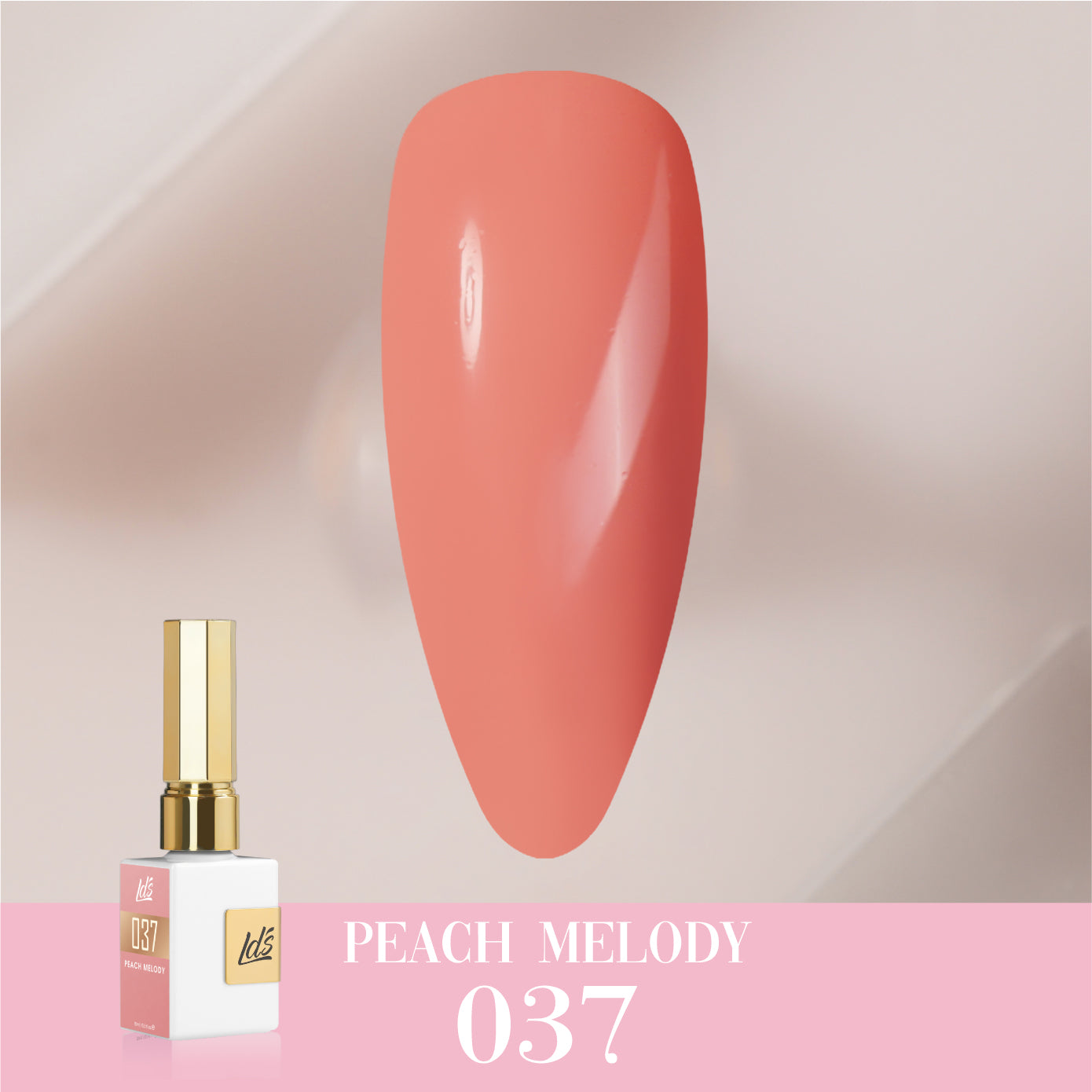LDS Color Craze Collection - 037 Peach Melody - Gel Polish 0.5oz