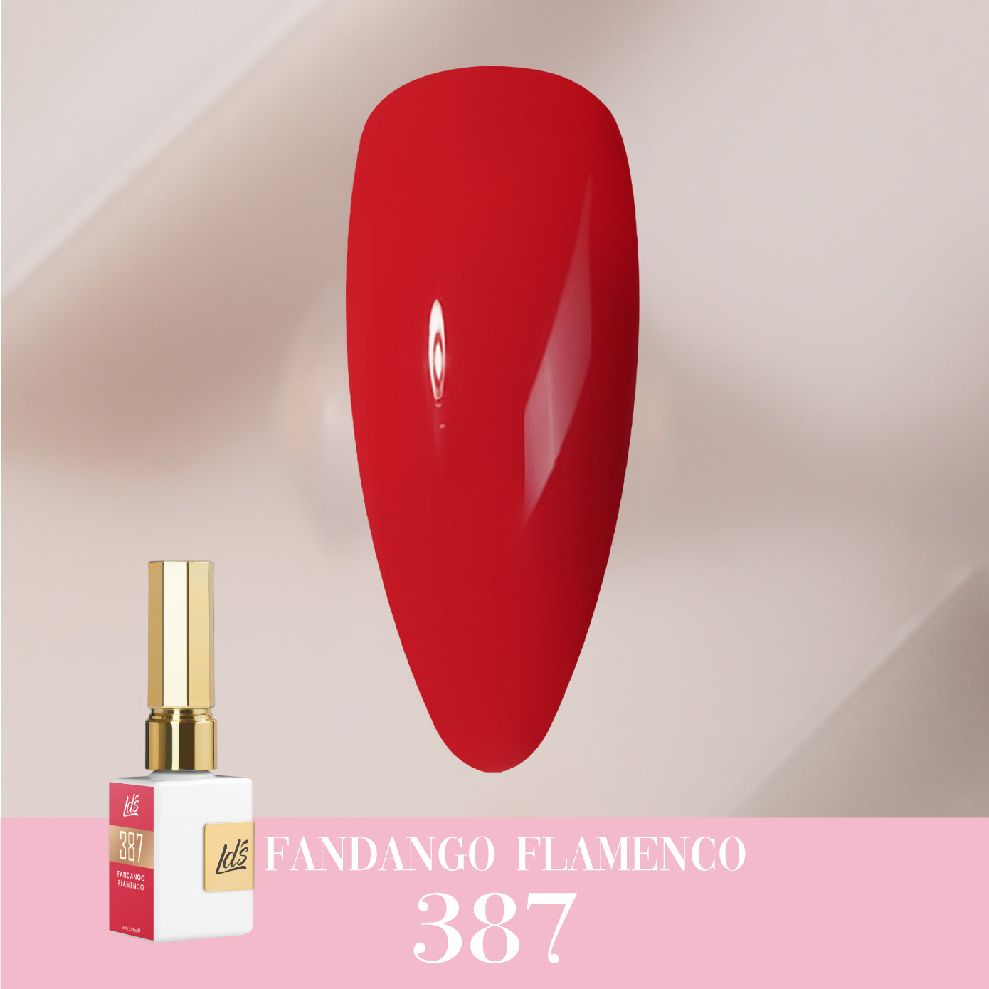 LDS Color Craze Collection - 387 Fandango Flamenco - Gel Polish 0.5oz