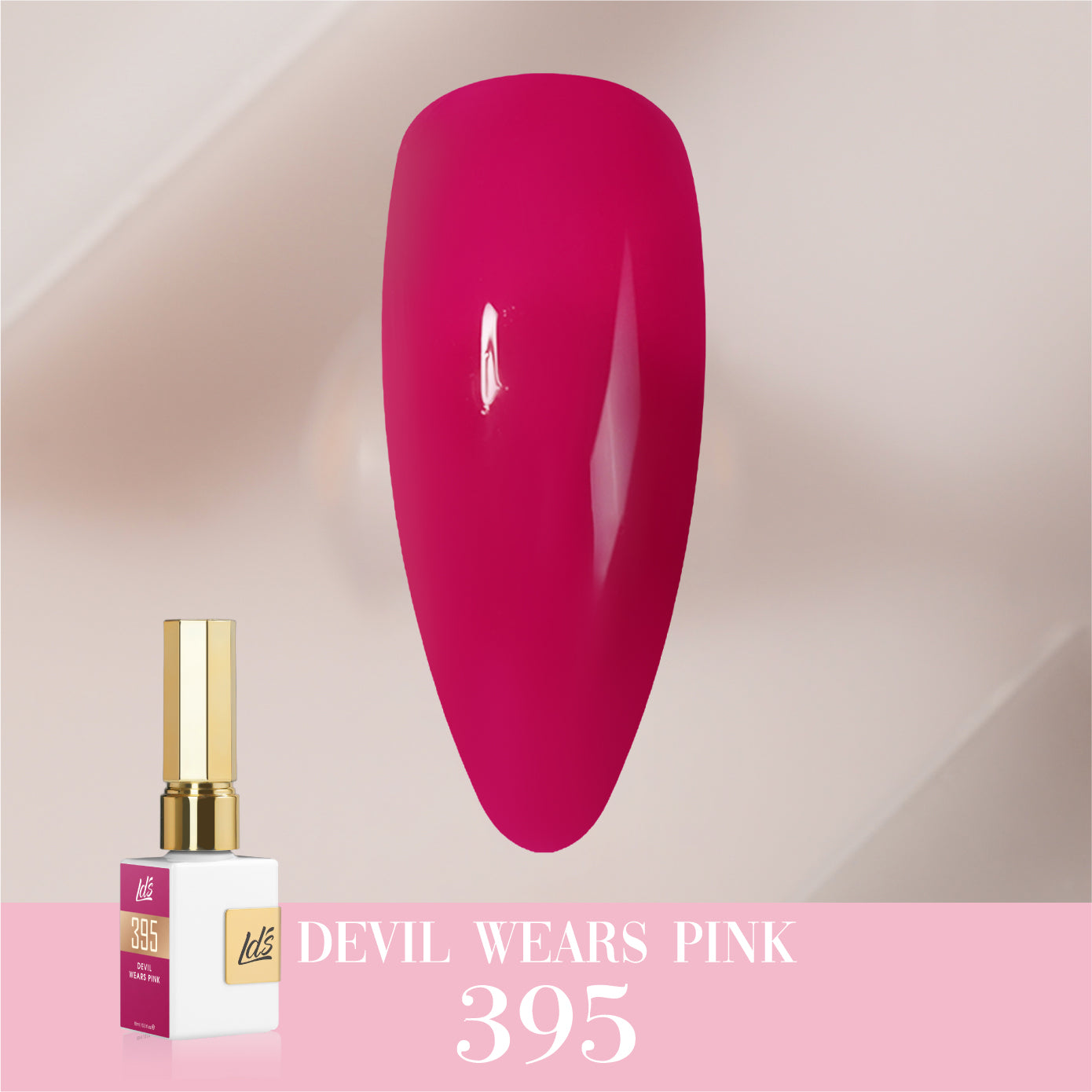 LDS Color Craze Collection - 395 Devil Wears Pink - Gel Polish 0.5oz
