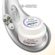 LAVIS 3D Scupture Gel - 03 Silver 15g