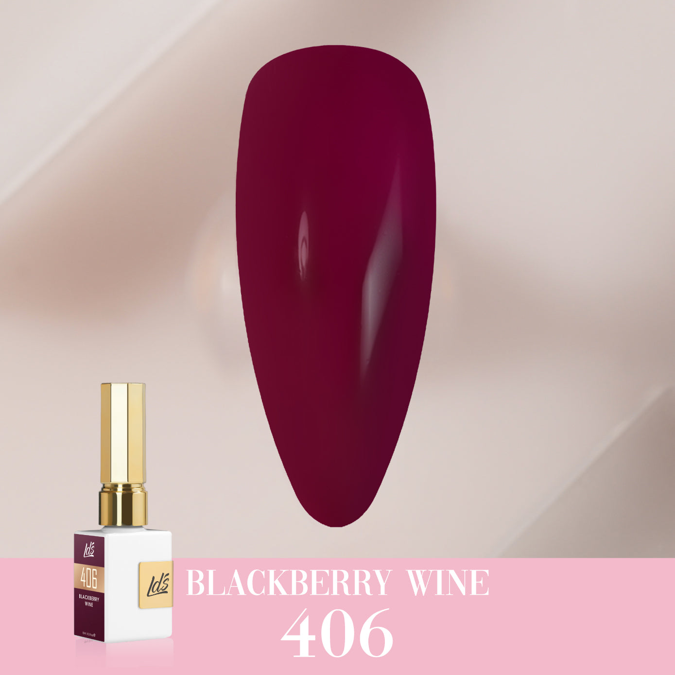 LDS Color Craze Collection - 406 Blackberry Wine - Gel Polish 0.5oz