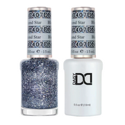 DND Gel Nail Polish Duo - 407 Black Diamond Star