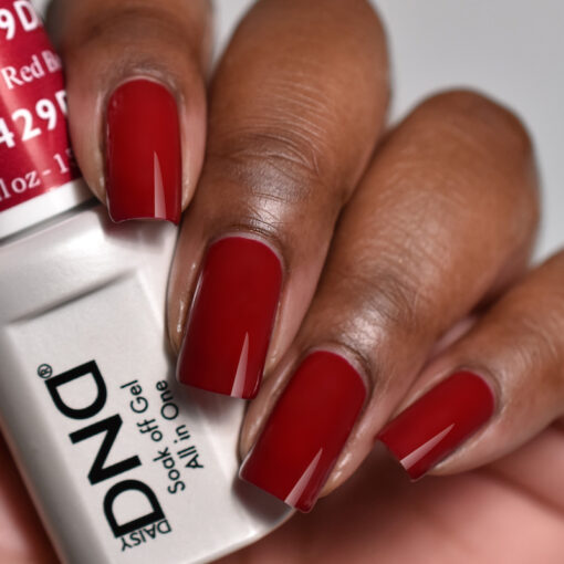 DND Gel Nail Polish Duo - 429 Red Colors - Boston University Red