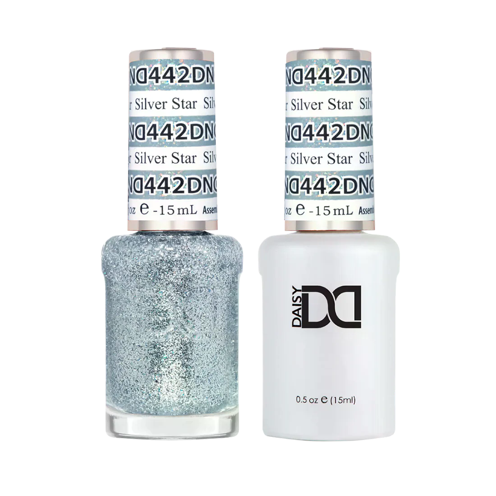 DND Gel Nail Polish Duo - 442 Silver Star