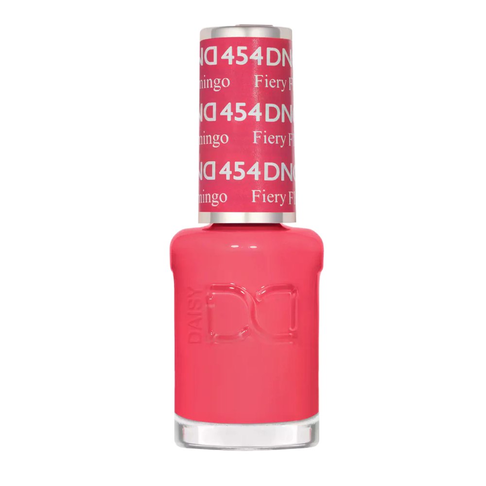 DND Nail Lacquer - 454 Fiery Flamingo