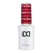 DND Gel Polish - 476 Gold in Red