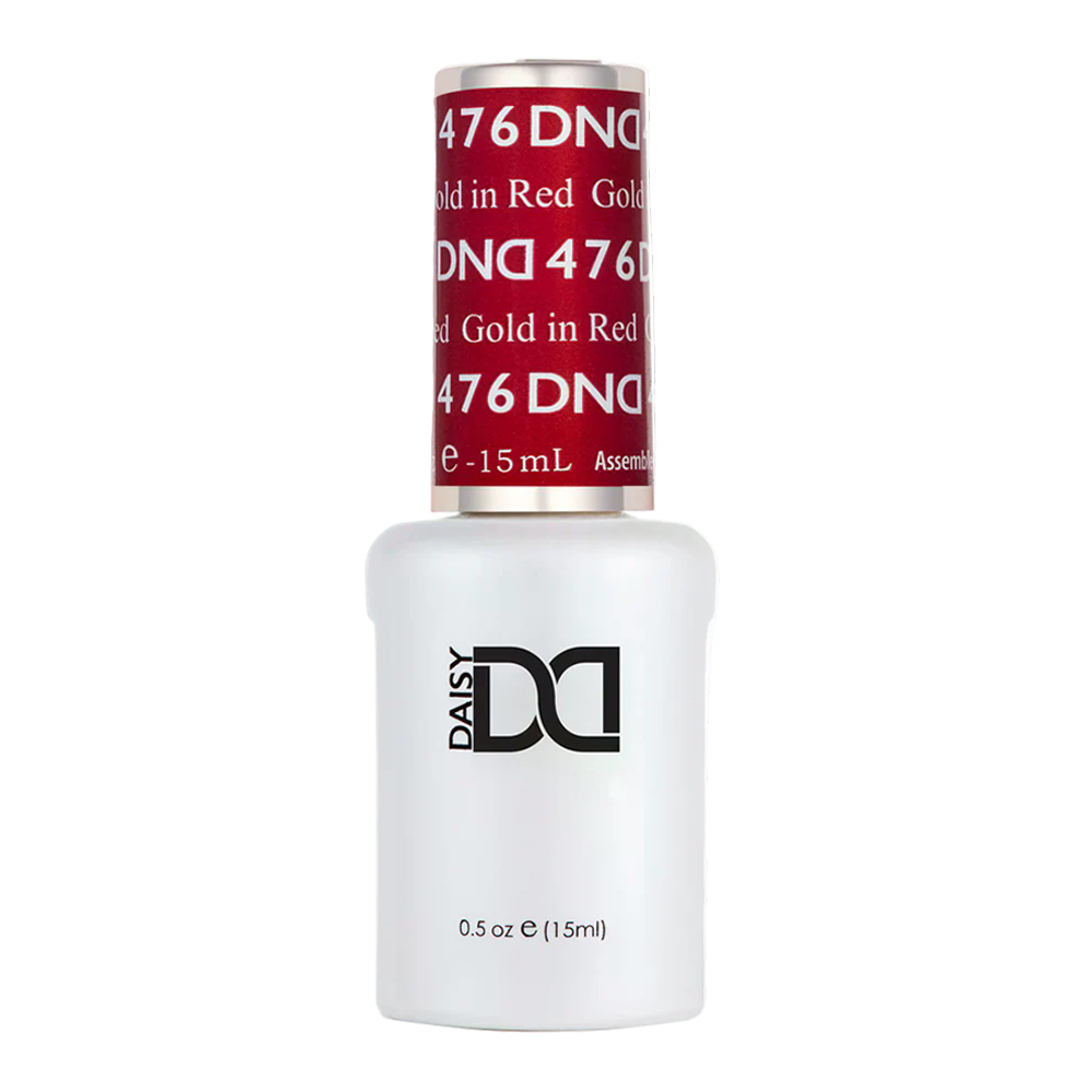 DND Gel Polish - 476 Gold in Red
