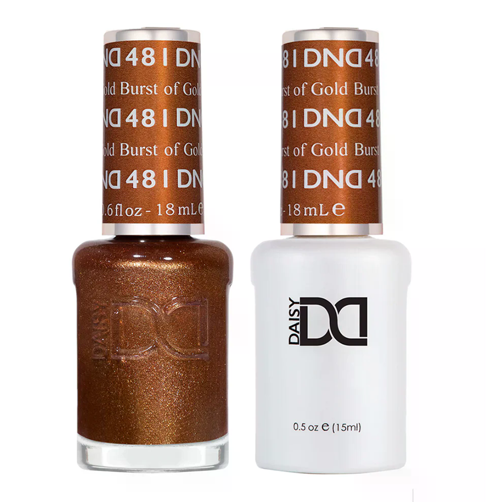 DND Gel Nail Polish Duo - 481 Burst of Gold