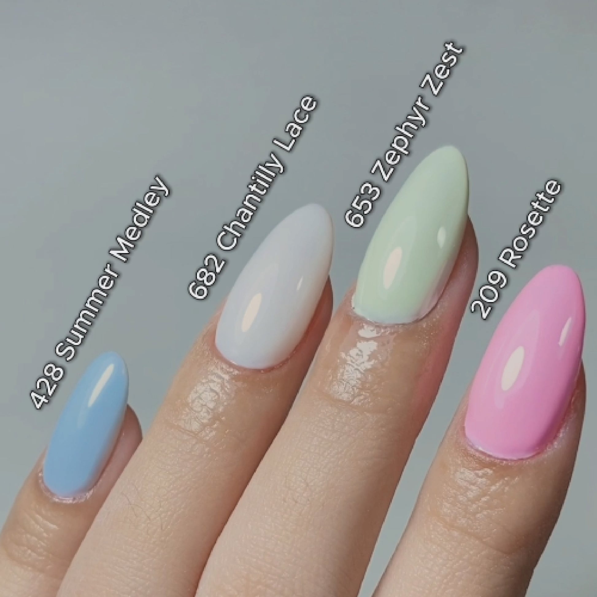 LDS Color Craze Gel Nail Polish - 682 Chantilly Lace - 0.5oz