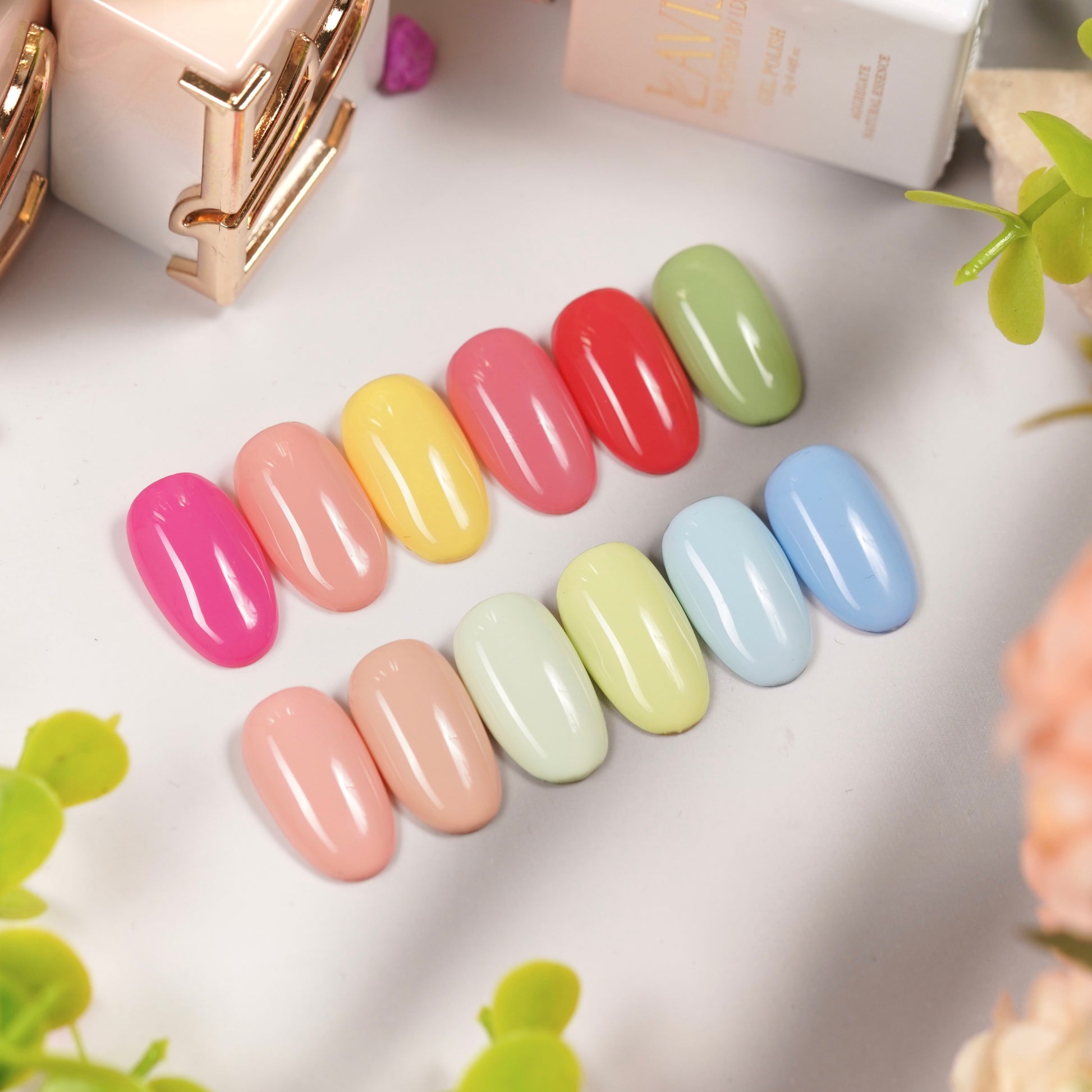 LAVIS C04 - Set 24 Colors - Gel Polish 0.5 oz - Wildflower Whimsy Collection