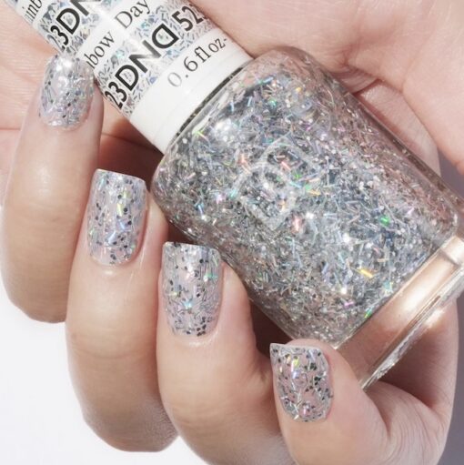 DND Gel Nail Polish Duo - 523 Glitter Colors - Rainbow Day