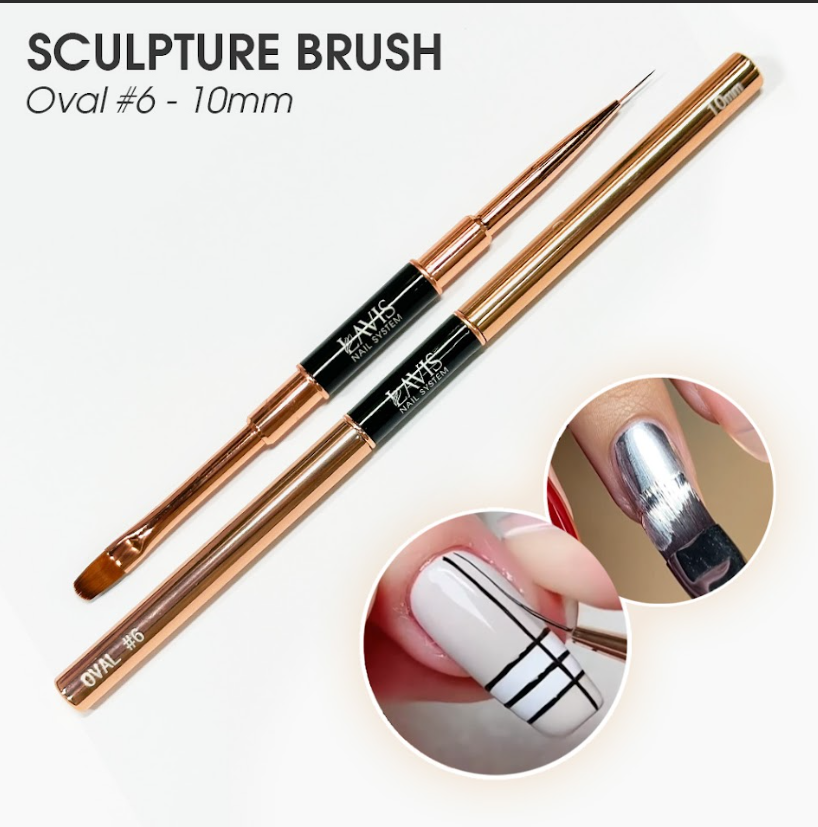 Lavis Sculpture Brush Oval#6 - 10mm