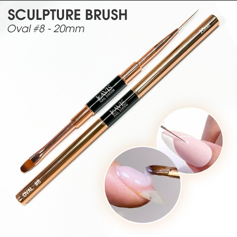 Lavis Sculpture Brush Oval#8 - 20mm