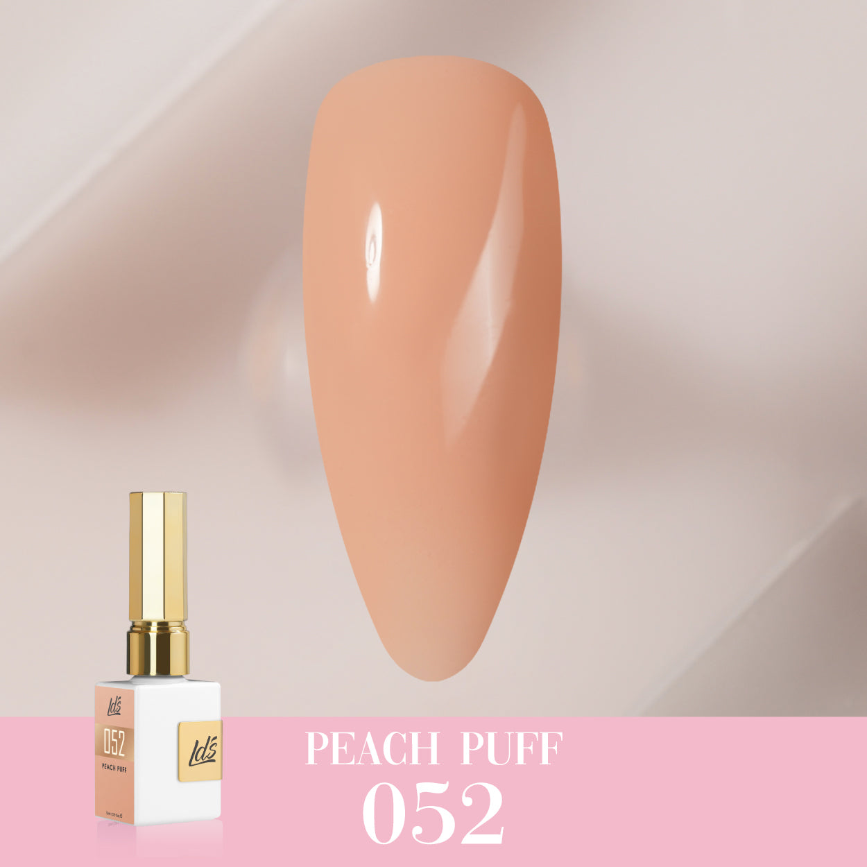 LDS Color Craze Collection - 052 Peach Puff - Gel Polish 0.5oz