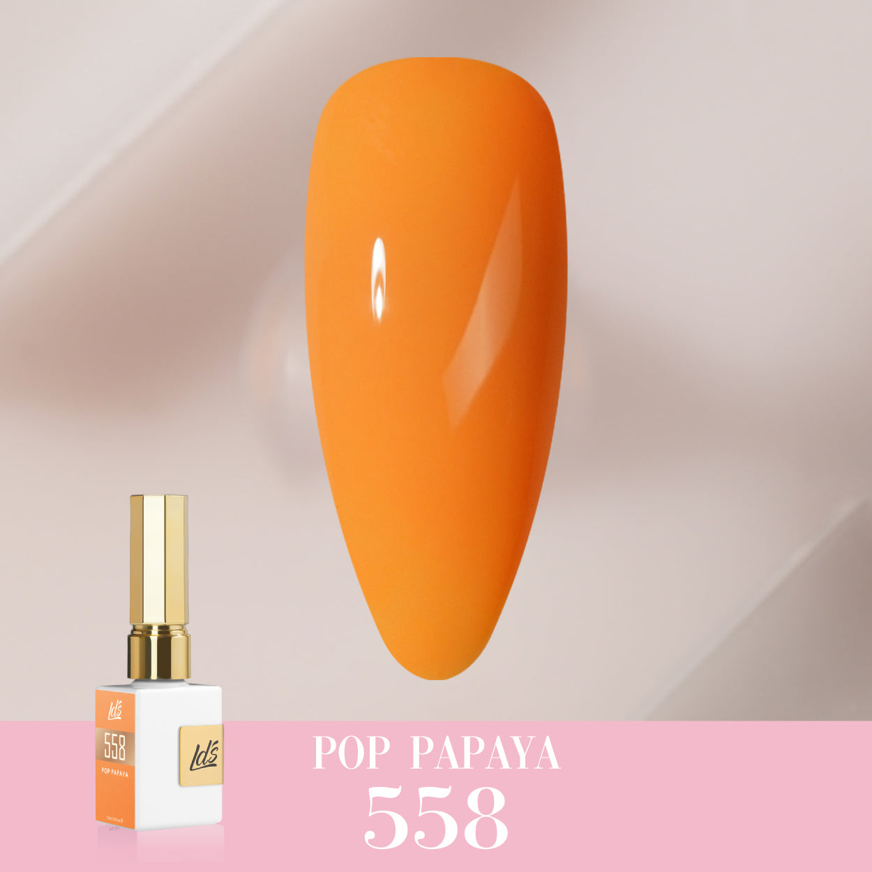 LDS Color Craze Collection - 558 Pop Papaya - Gel Polish 0.5oz