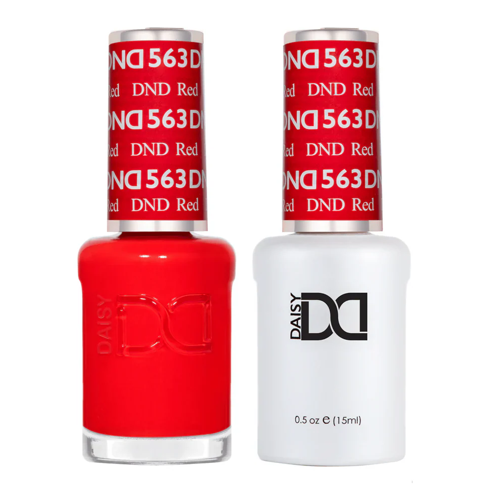 DND Gel Nail Polish Duo - 563 DND Red