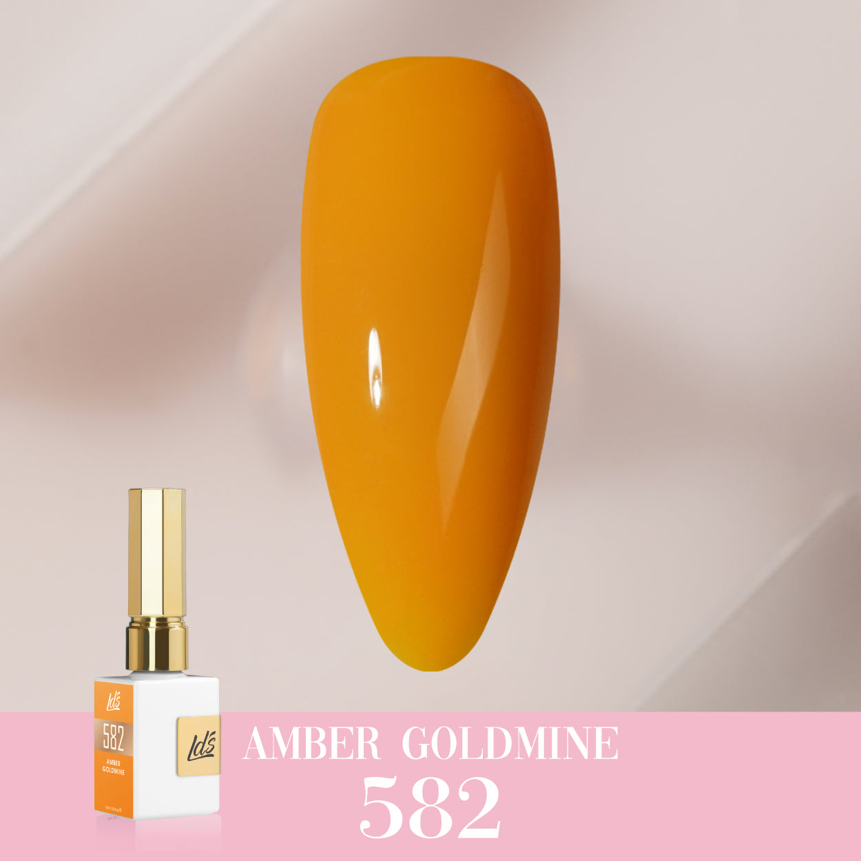 LDS Color Craze Collection - 582 Amber Goldmine - Gel Polish 0.5oz