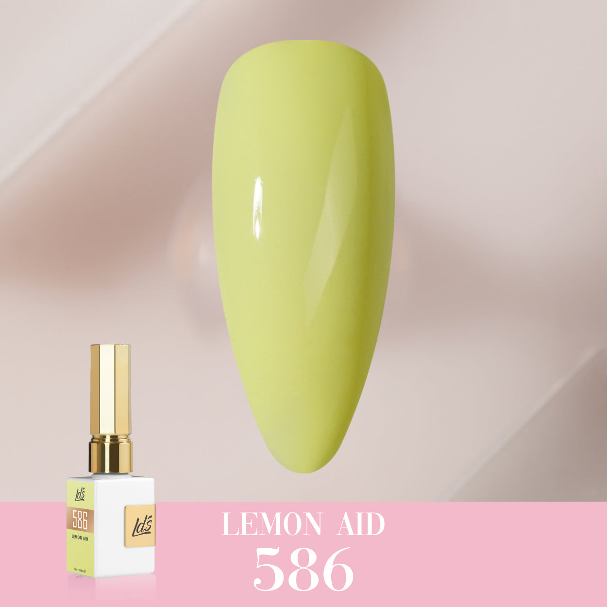 LDS Color Craze Collection - 586 Lemon Aid - Gel Polish 0.5oz