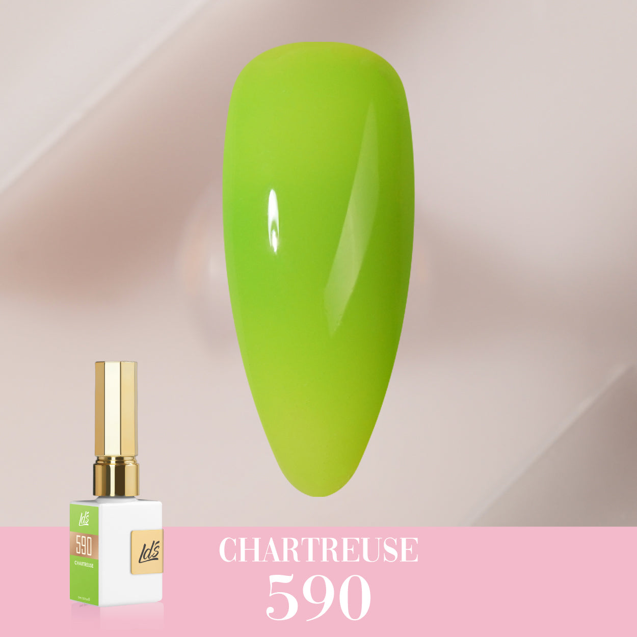 LDS Color Craze Collection - 590 Chartreuse - Gel Polish 0.5oz