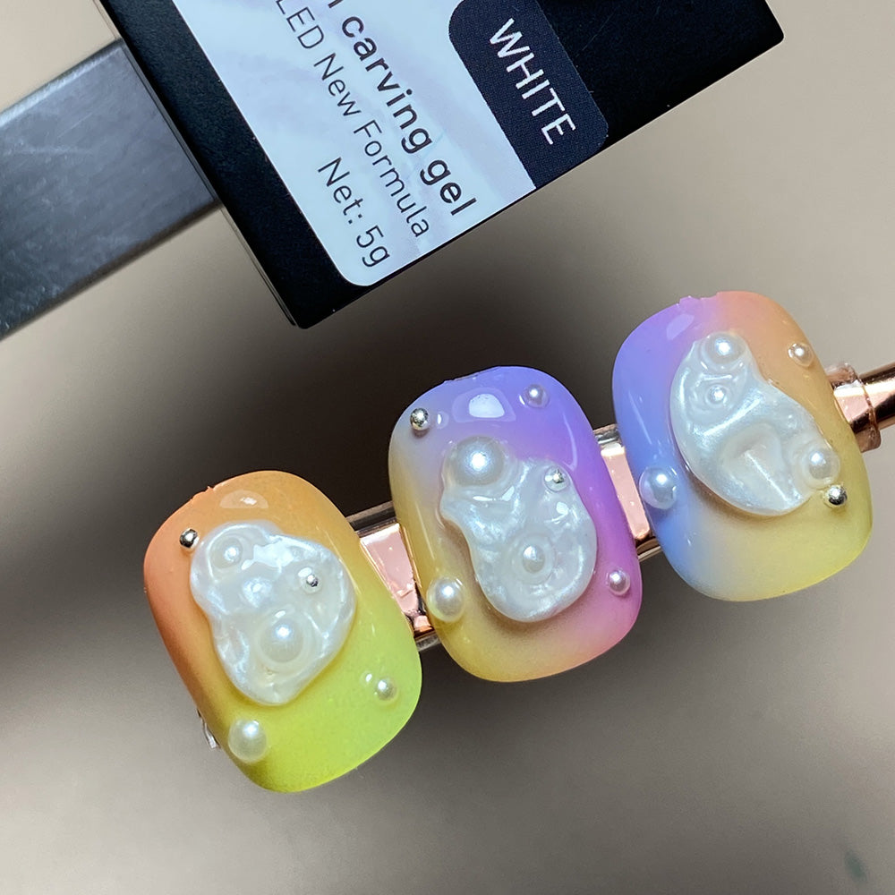 Lavis Satin Carving Gel - 0.5oz White