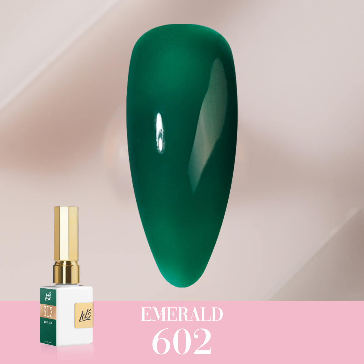 LDS Color Craze Collection - 602 Emerald - Gel Polish 0.5oz