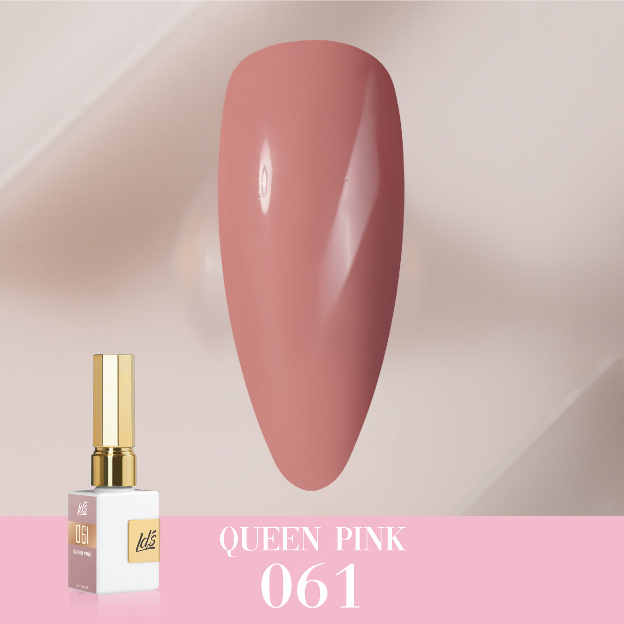 LDS Color Craze Collection - 061 Queen Pink - Gel Polish 0.5oz