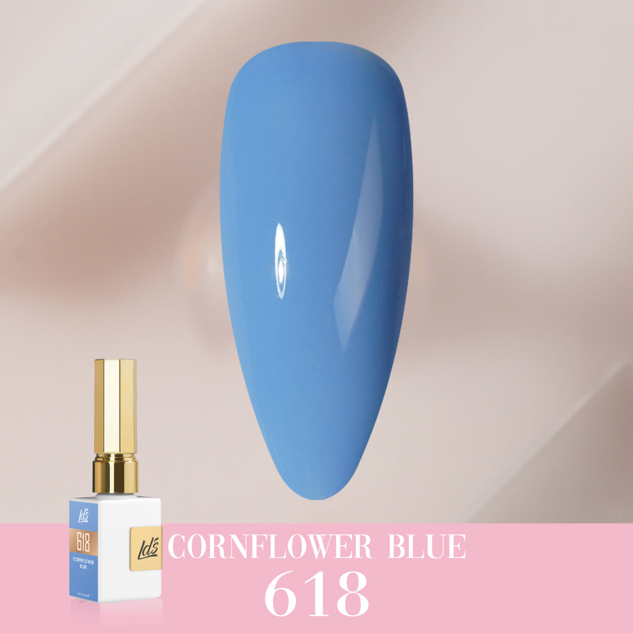 LDS Color Craze Collection - 618 Cornflower Blue - Gel Polish 0.5oz