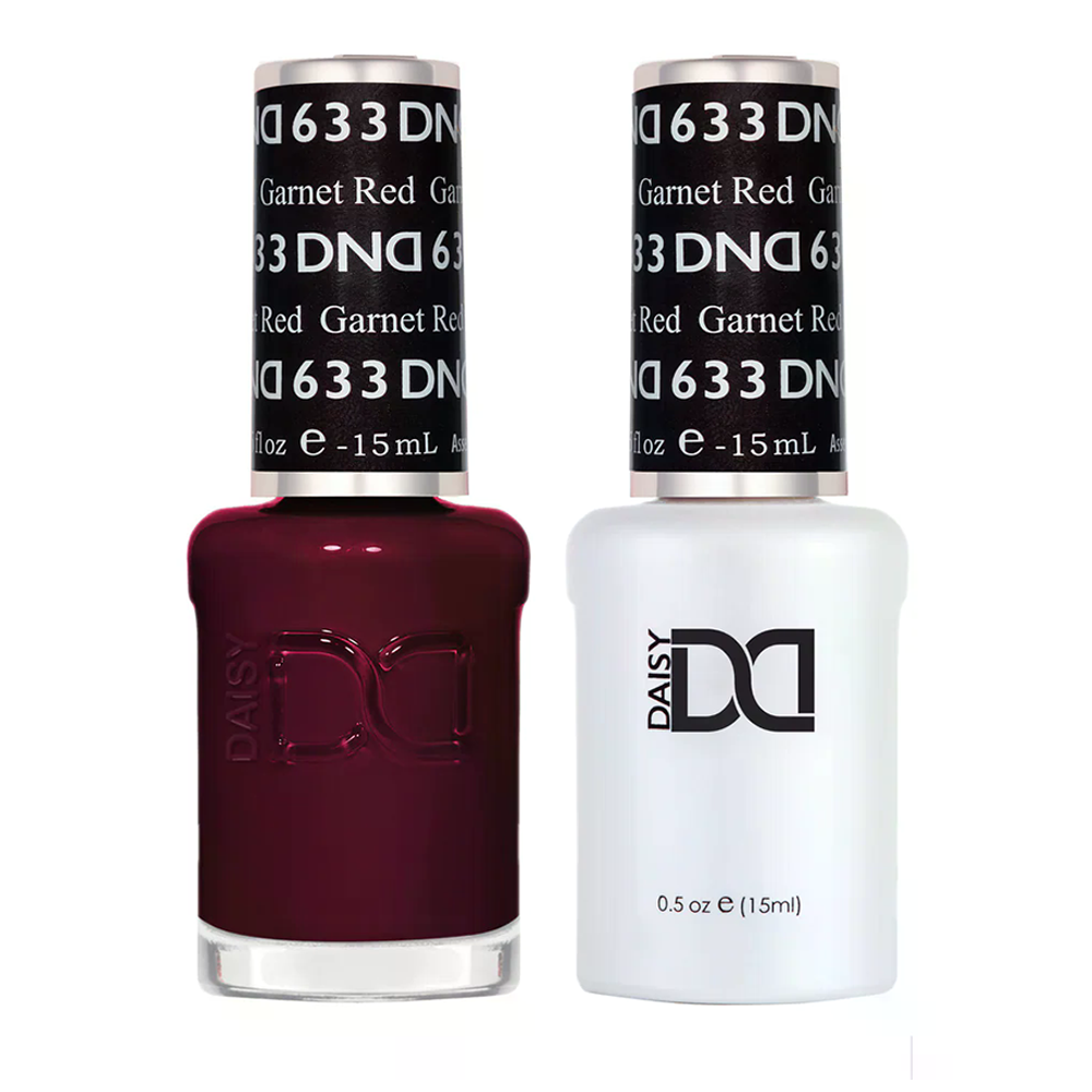 DND Gel Nail Polish Duo - 633 Garnet Red