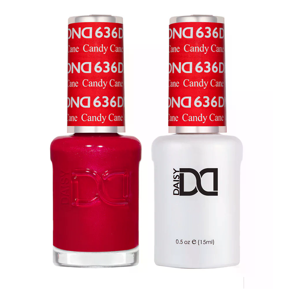 DND Gel Nail Polish Duo - 636 Candy Cane