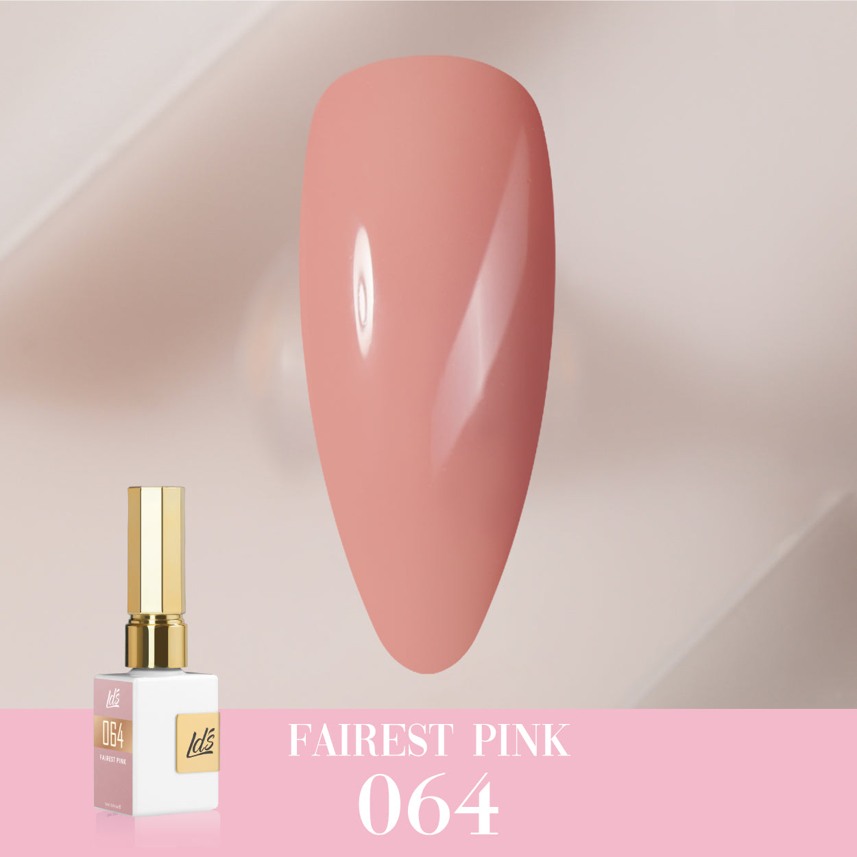 LDS Color Craze Collection - 064 Fairest Pink - Gel Polish 0.5oz