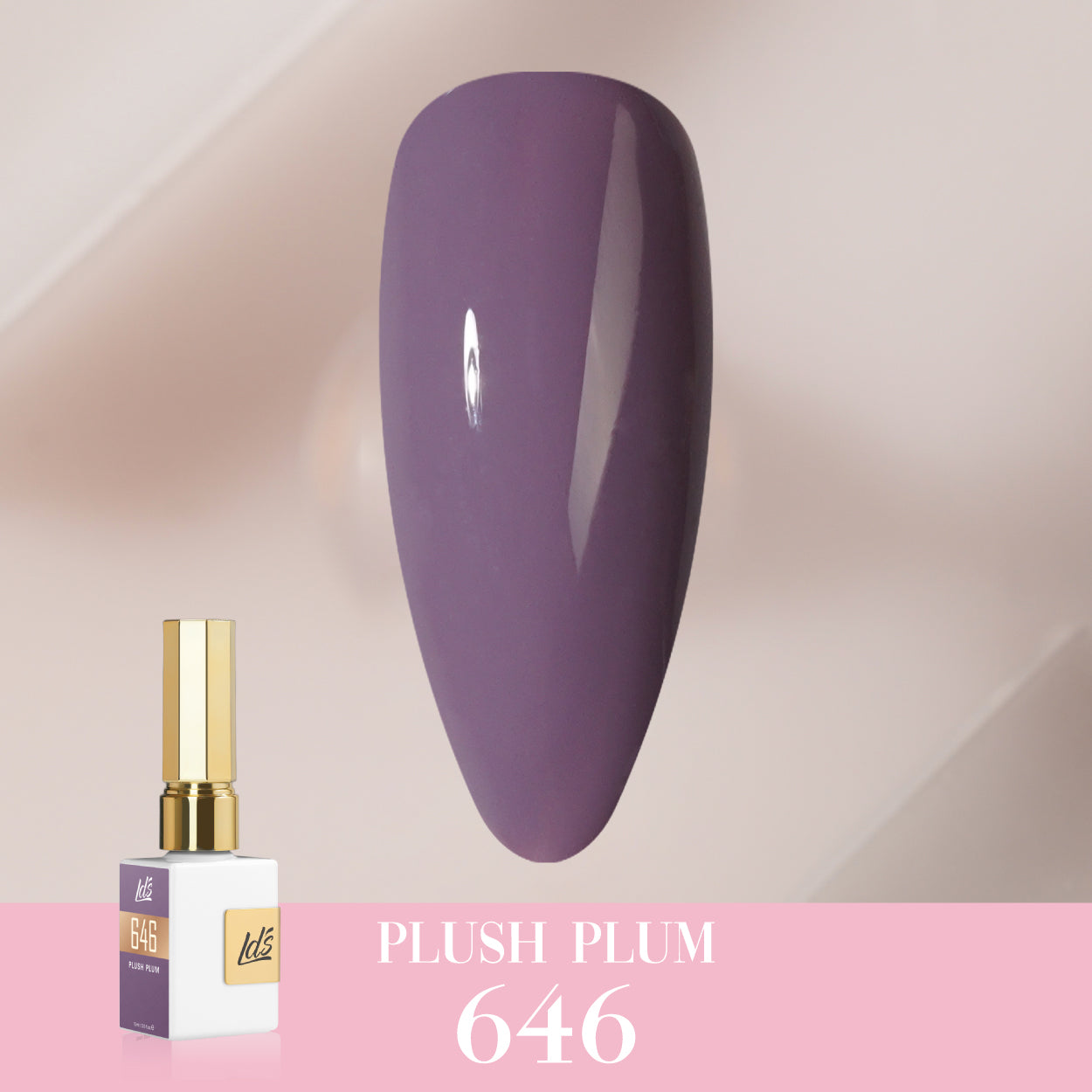 LDS Color Craze Collection - 646 Plush Plum - Gel Polish 0.5oz