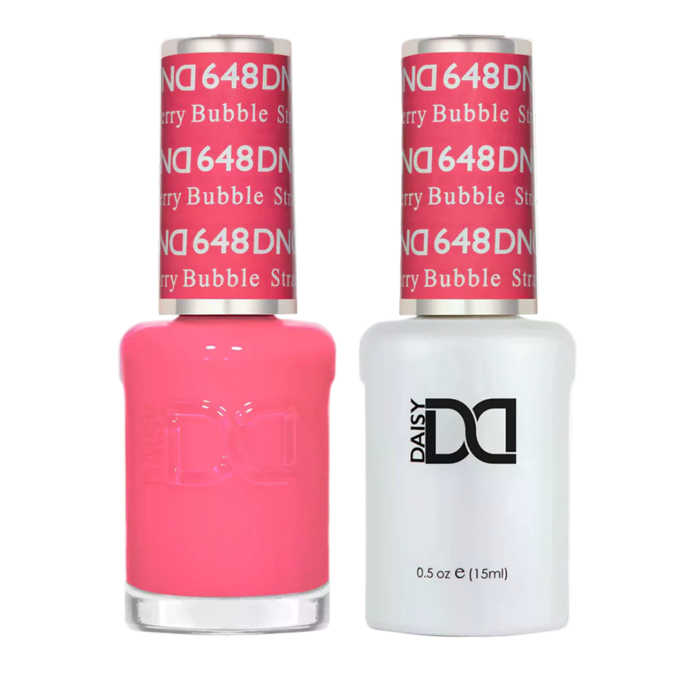 DND Gel Nail Polish Duo - 648 Strawberry Bubble