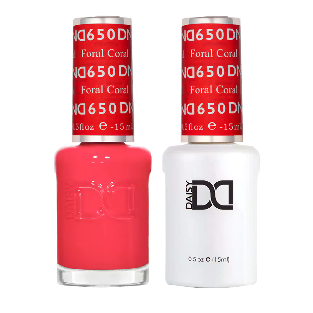 DND Gel Nail Polish Duo - 650 Floral Coral