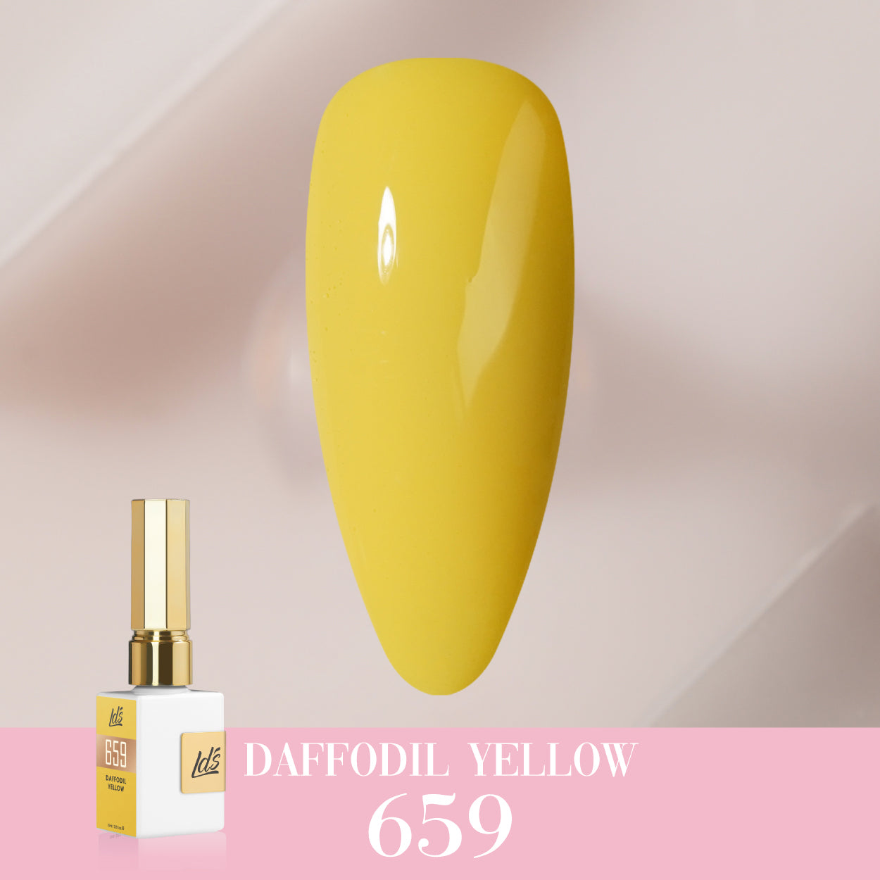LDS Color Craze Collection - 659 Daffodil Yellow - Gel Polish 0.5oz