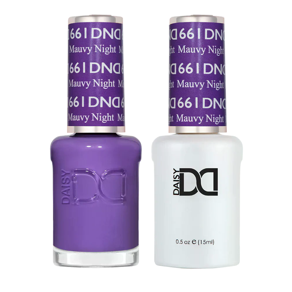 DND Gel Nail Polish Duo - 661 Mauvy Night