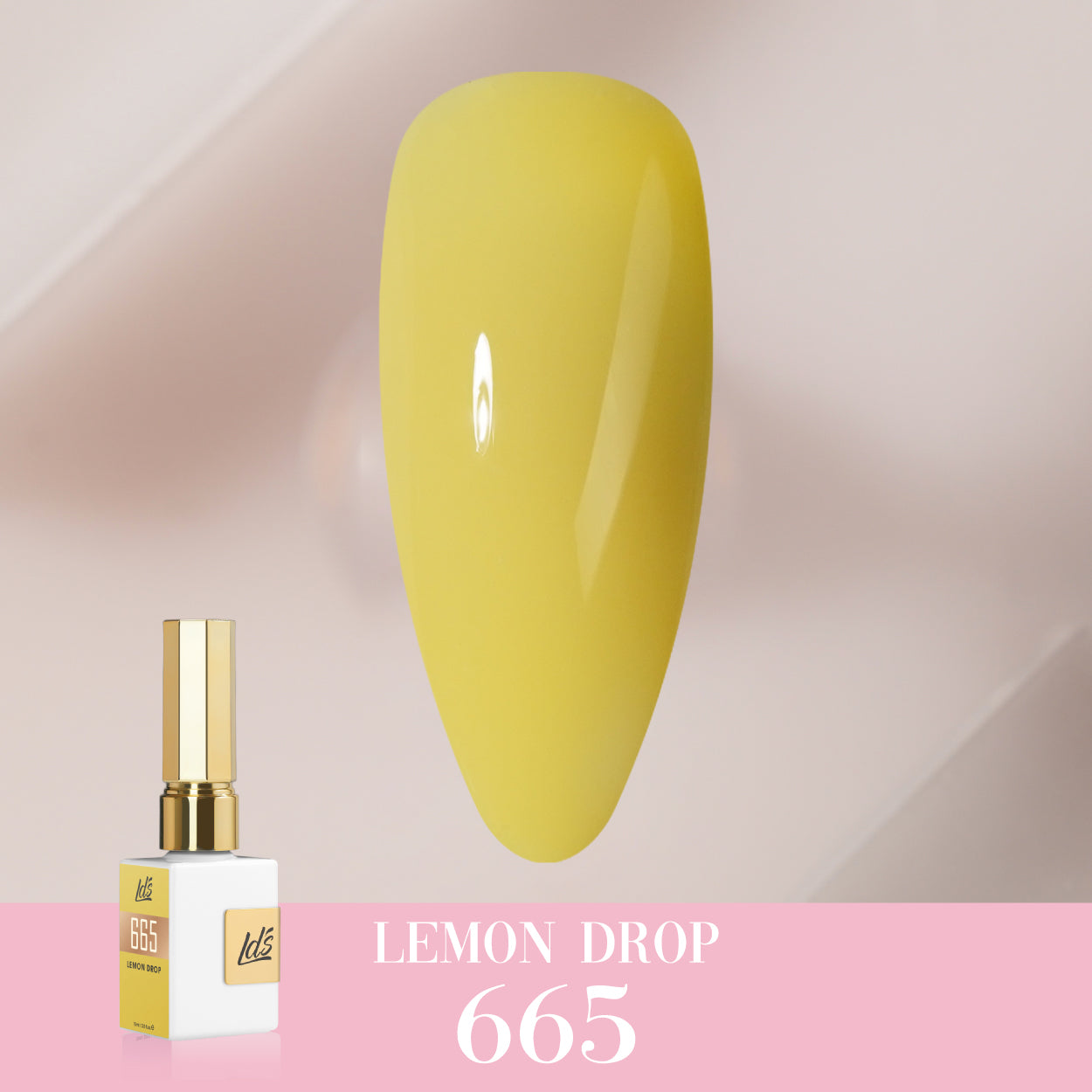 LDS Color Craze Collection - 665 Lemon Drop - Gel Polish 0.5oz