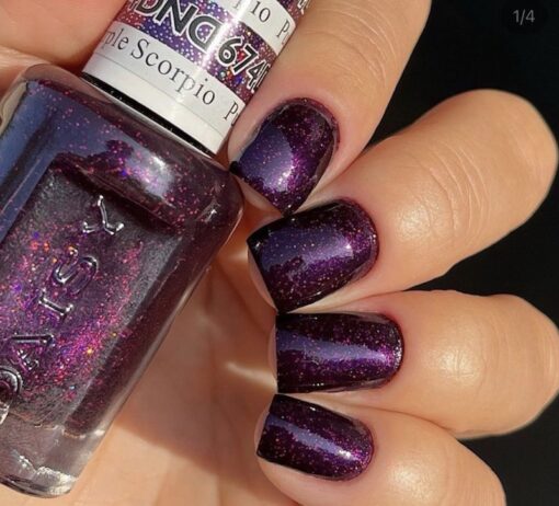 DND Gel Nail Polish Duo - 674 Purple Colors - Purple Scorpio