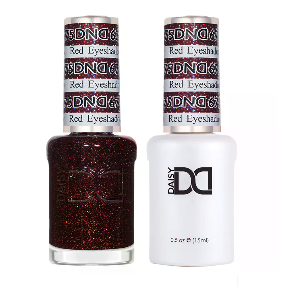 DND Gel Nail Polish Duo - 675 Red Eyeshadow