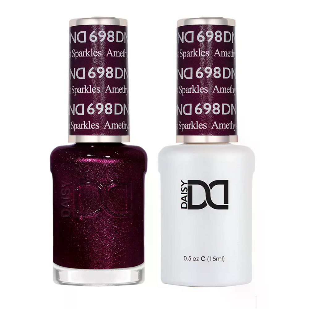 DND Gel Nail Polish Duo - 698 Amethyst Sparkles
