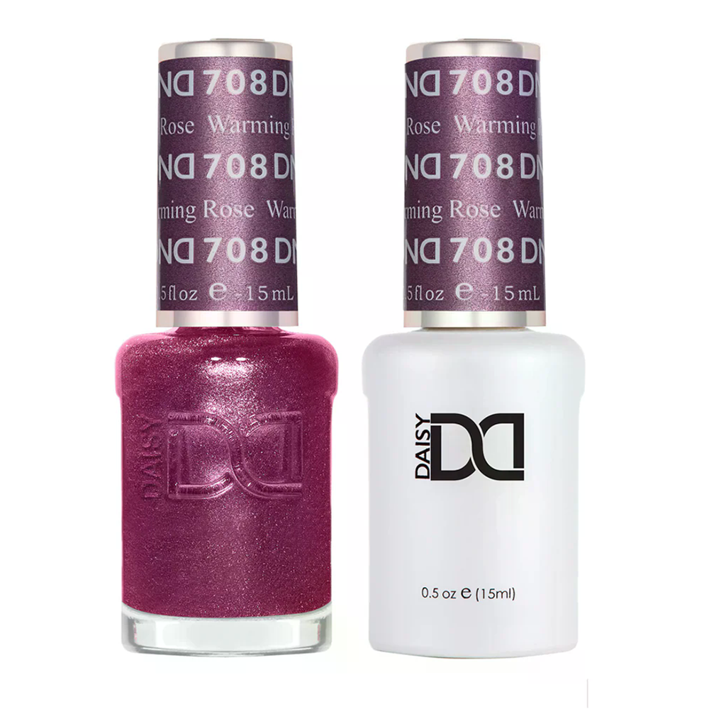DND Gel Nail Polish Duo - 708  Warming Rose