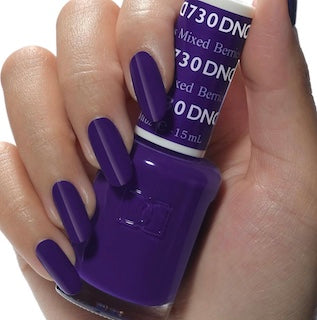 DND Gel Nail Polish Duo - 730 Purple Colors - Mixed Berries