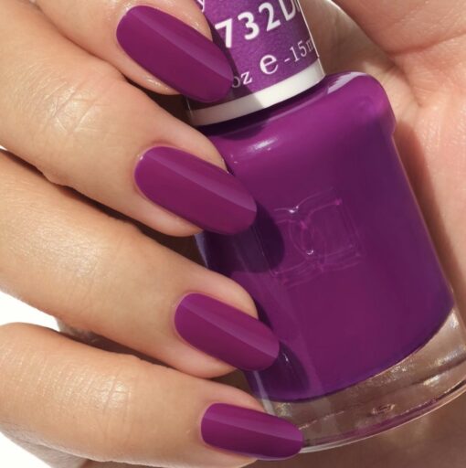 DND Gel Nail Polish Duo - 732 Purple Colors - Joy
