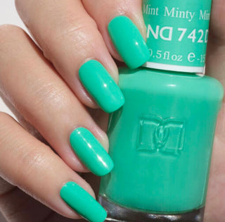 DND Gel Nail Polish Duo - 742 Green Colors - Minty Mint