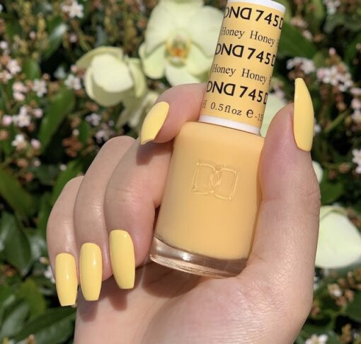 DND Gel Nail Polish Duo - 745 Yellow Colors - Honey