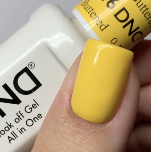 DND Gel Nail Polish Duo - 746 Yellow Colors - Buttered Corn
