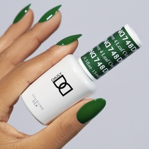 DND Gel Nail Polish Duo - 748 Green Colors - 4 Leaf Clover