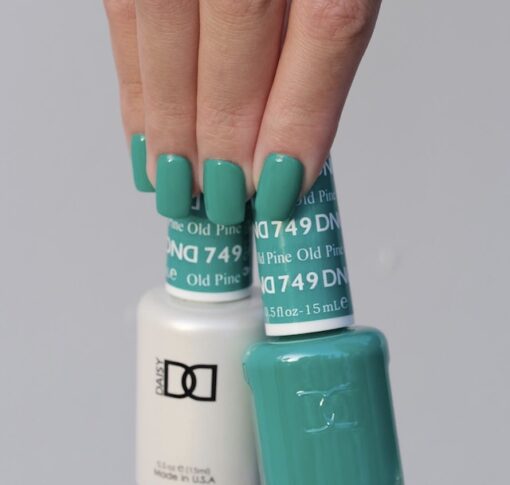 DND Gel Nail Polish Duo - 749 Green Colors - Old Pine