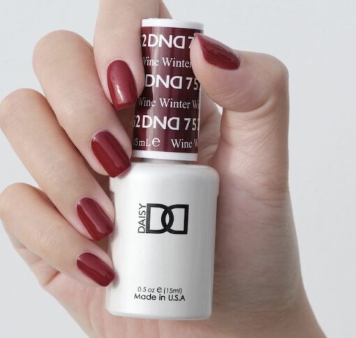 DND Gel Nail Polish Duo - 752 Red Colors - Winter Wine