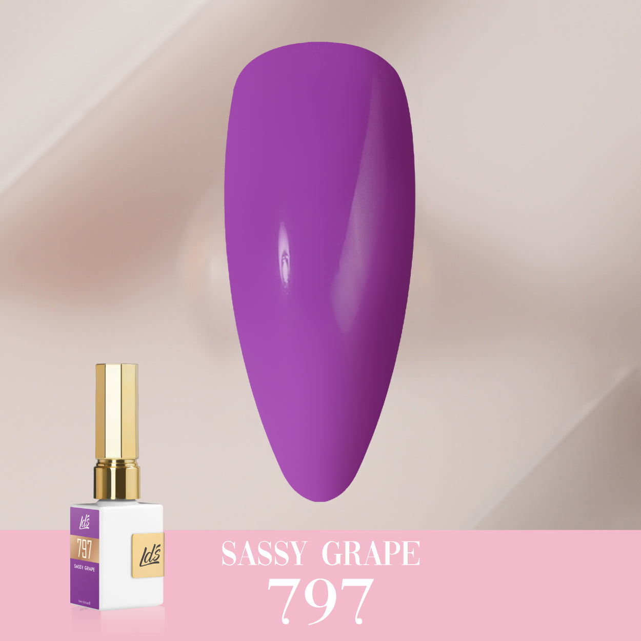 LDS Color Craze Collection - 797 Sassy Grape - Gel Polish 0.5oz